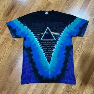 Pink Floyd T-Shirt Adult M Dark Side of the Moon Tie-Dye Band Tee Vintage 2004